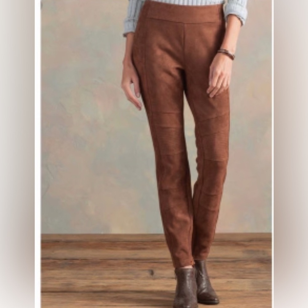SUNDANCE 10 Luxe dreams faux suede woman poly blend corpcore fall stretchy pant